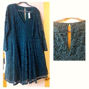 Lace dress with crinoline